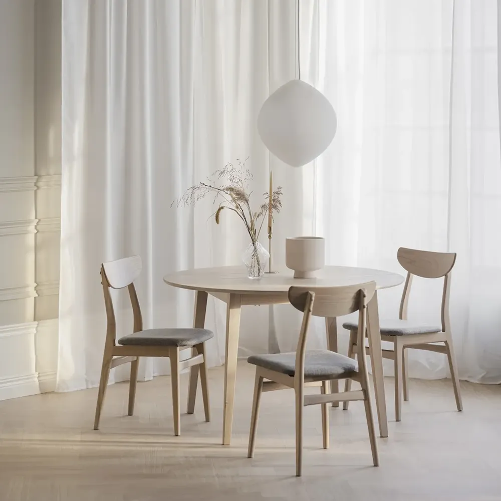 Rodham chair white pigmented oak/light gray