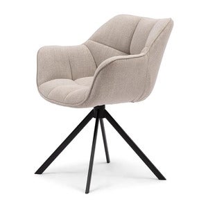 Carnaby armchair mouliné linen fabulous flax