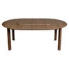 Comfort Circle Dining table with extension Dark Oak