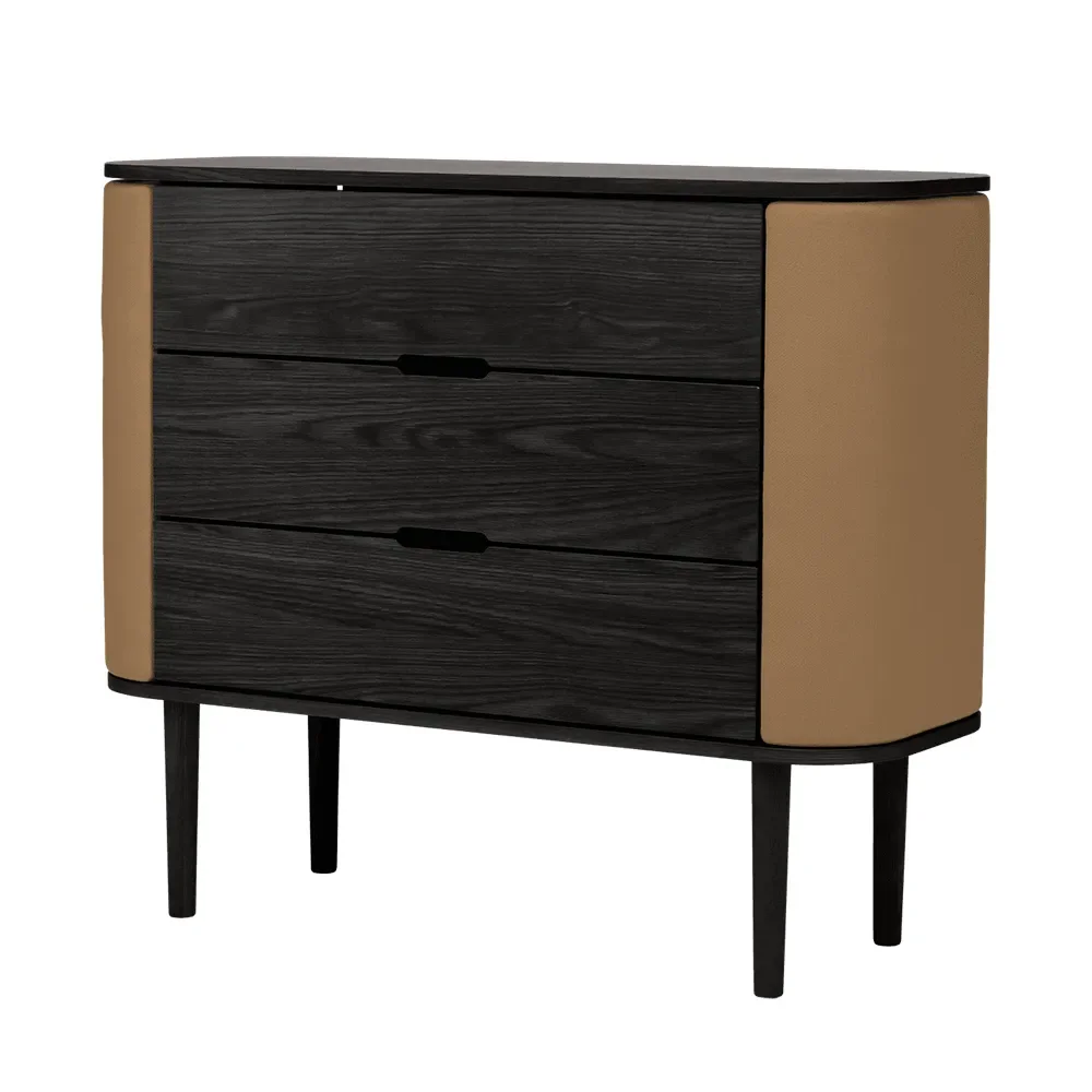 Treasures Chest of Drawers Black Oak/Sugar Brown