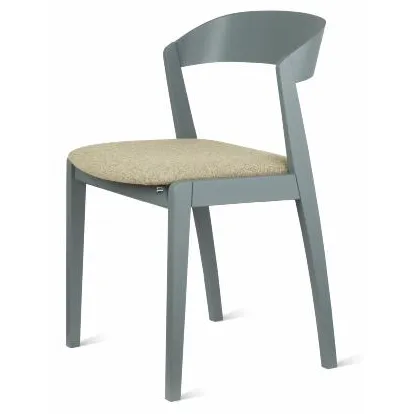 SM825 dining chair Cat 1 Green lacquered beech