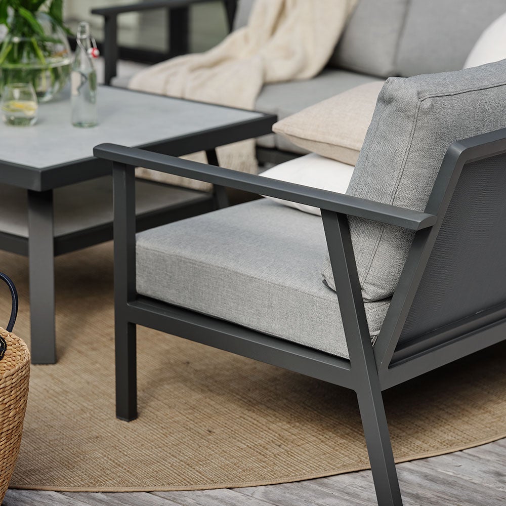 Samvaro armchair anthracite/pearl grey