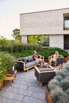 Angle Lounge Armchair Teak Incl Grey Air Touch Cushion Set