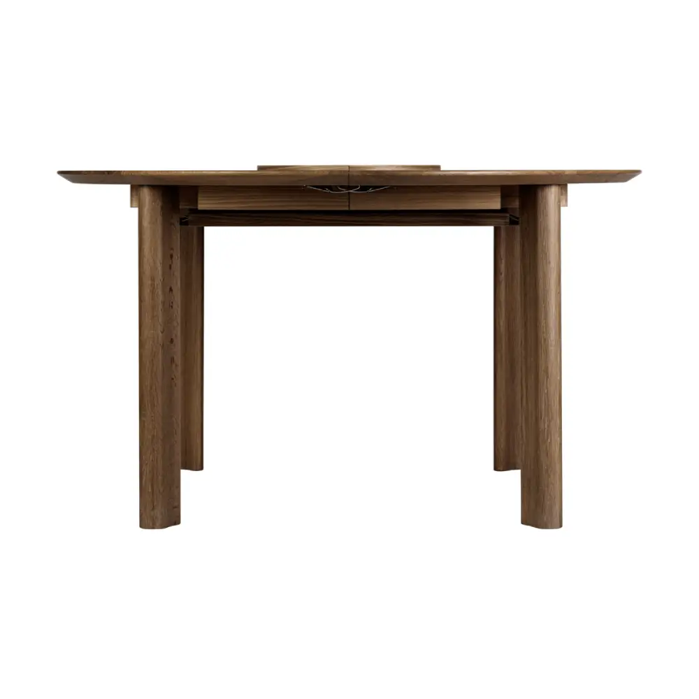 Comfort Circle Dining table with extension Dark Oak