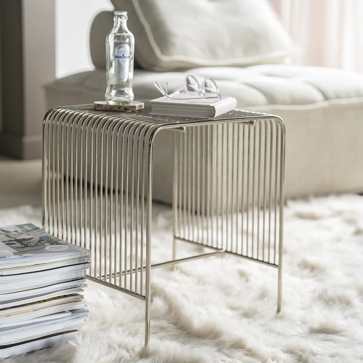 Stool in Metal WireWorks