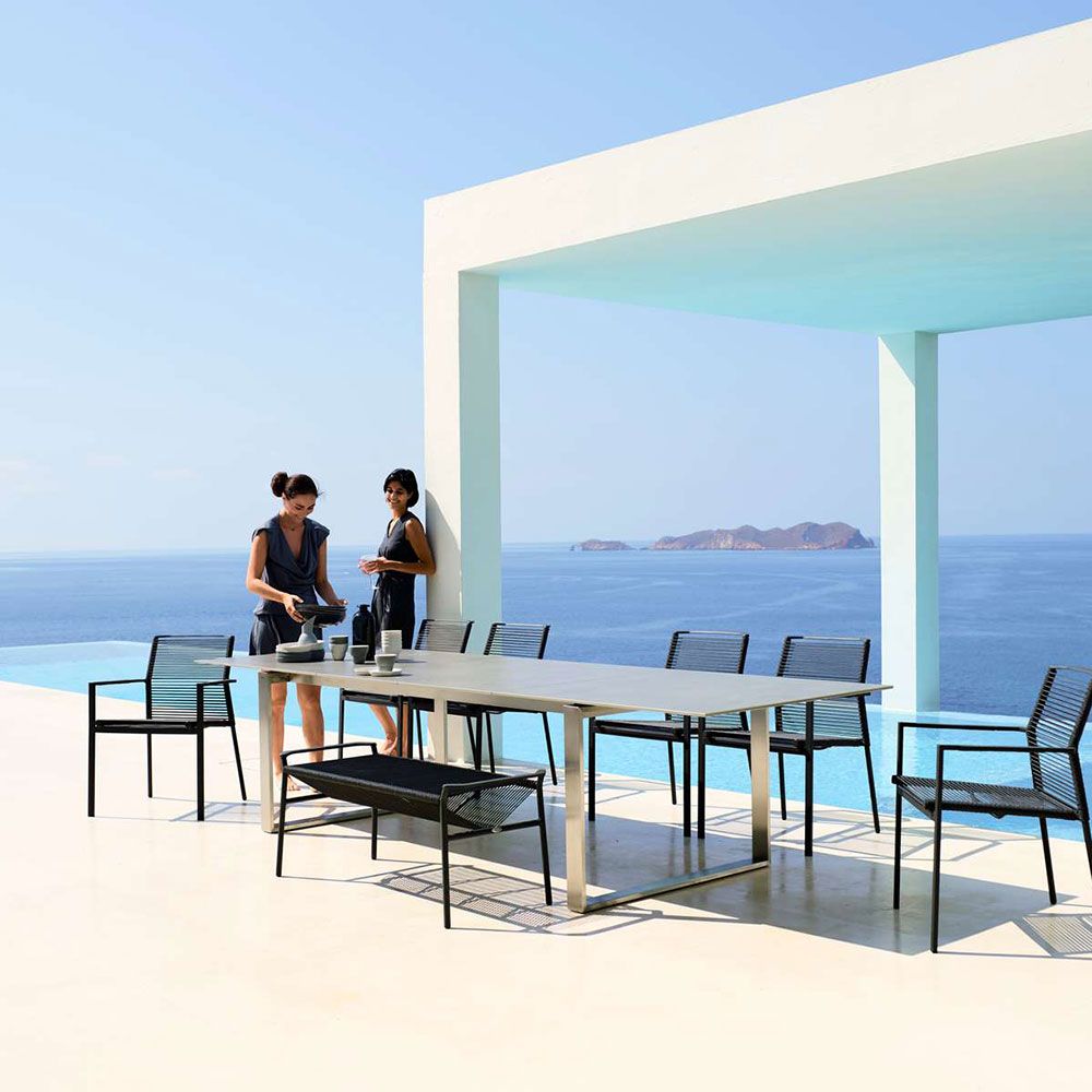 Edge Armchair Anthracite Rope