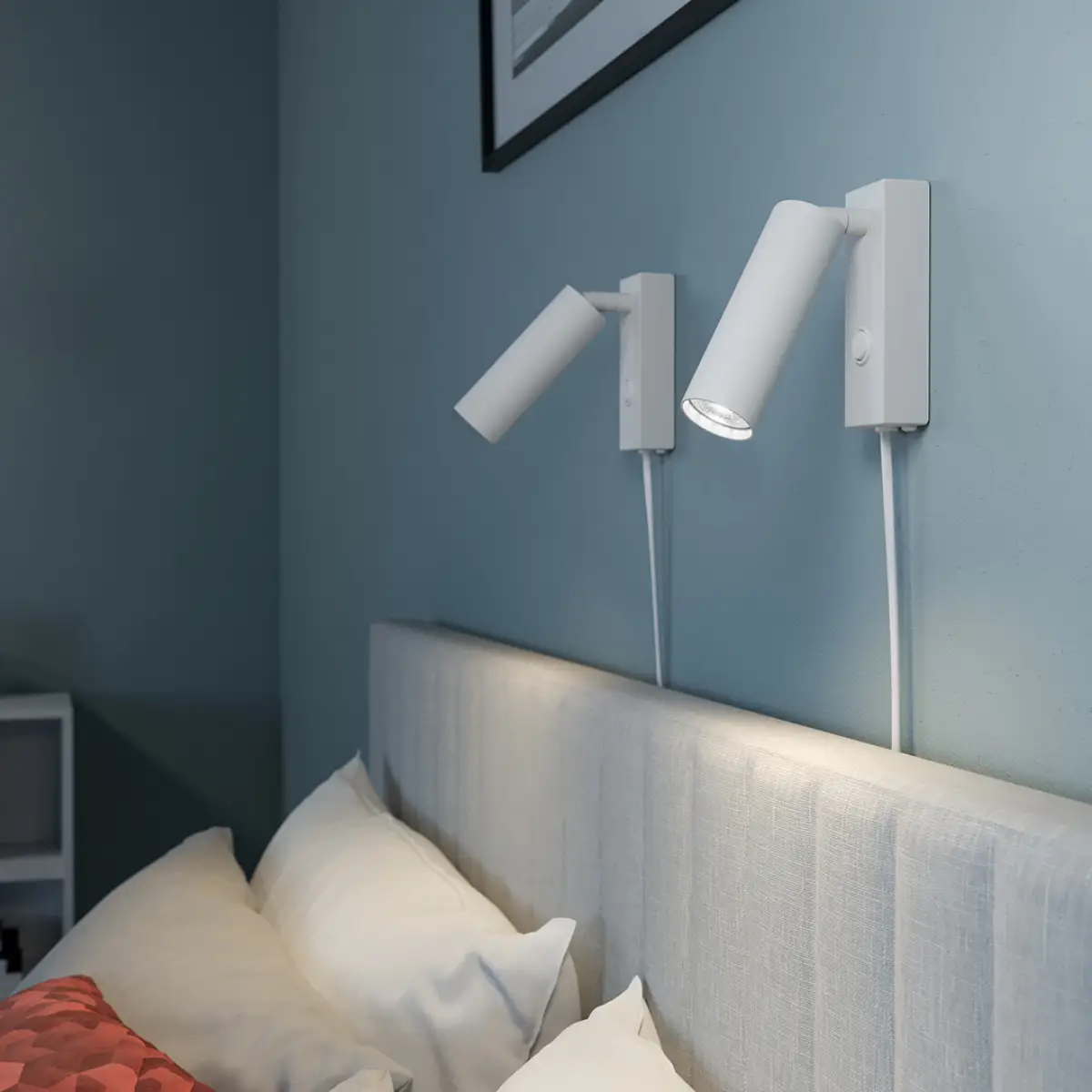 Pipeline Wall Lamp Ø4x4.5xH12.5 cm Metal Matte White