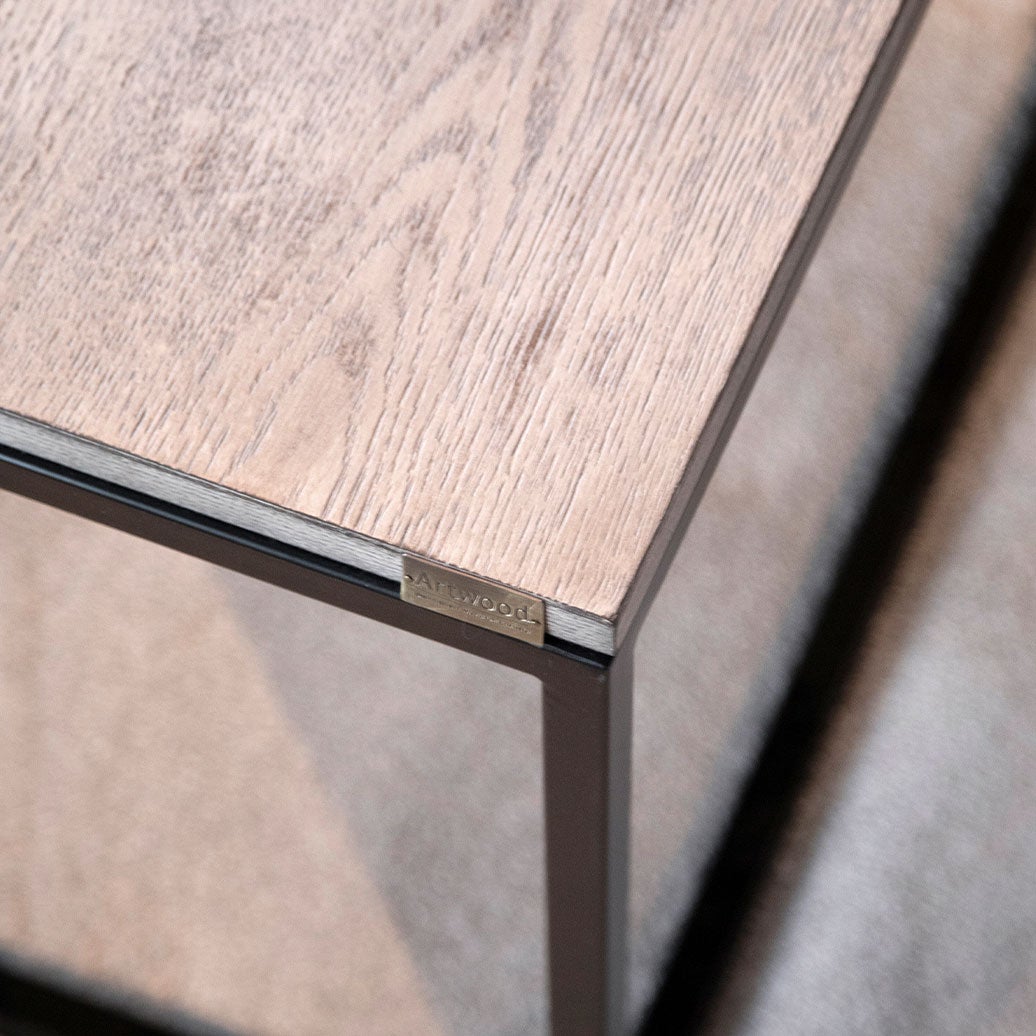 Mason Side Table Antique Grey Oak