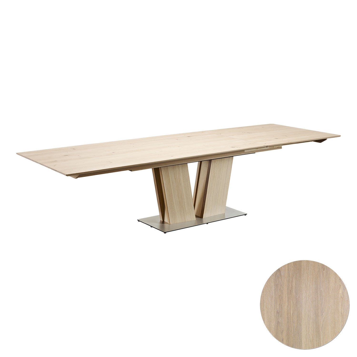 Sm39 Table Oak White Oil 200-300X100X74 cm