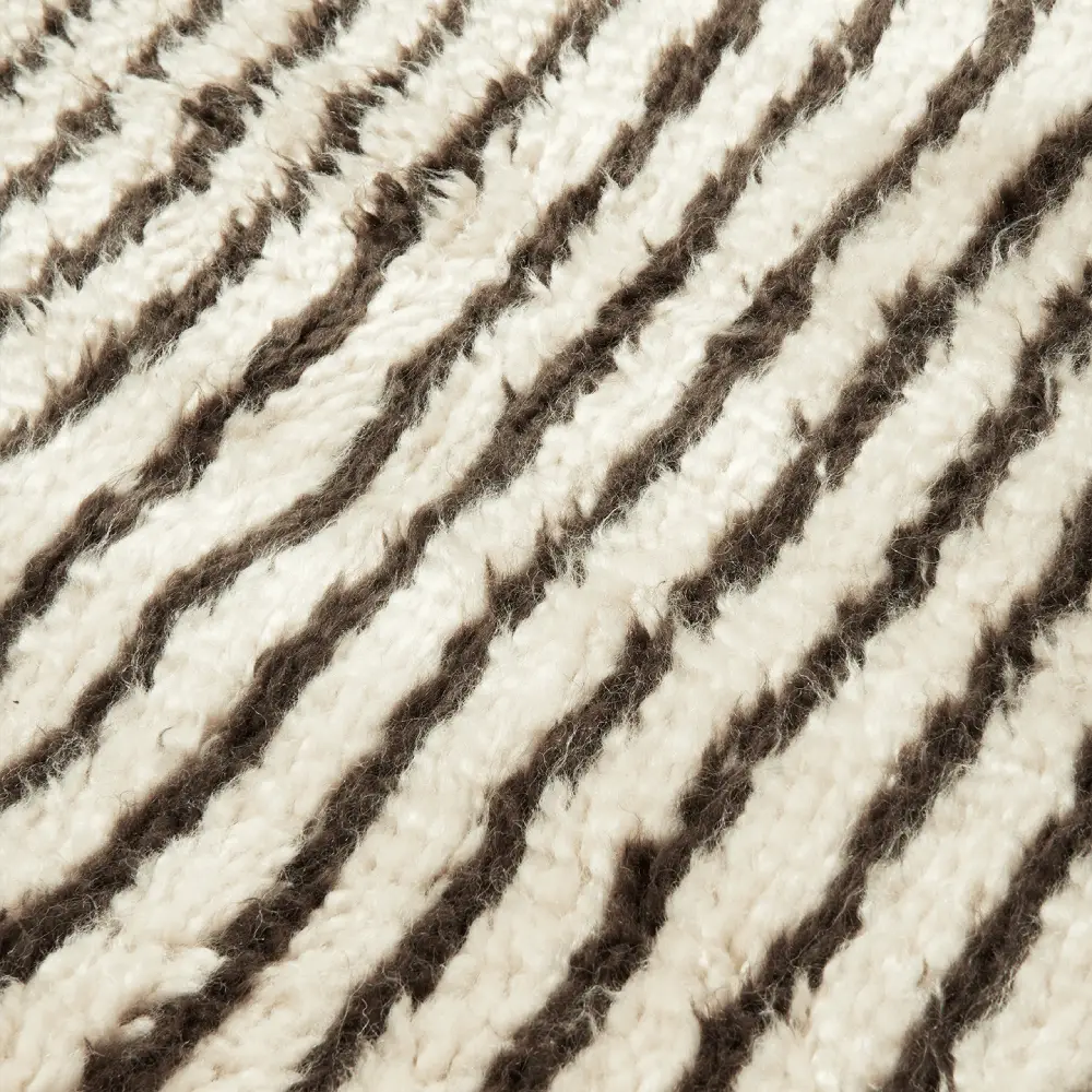 Kami Knotted Rug 120x180 cm - Off-white/Coffee