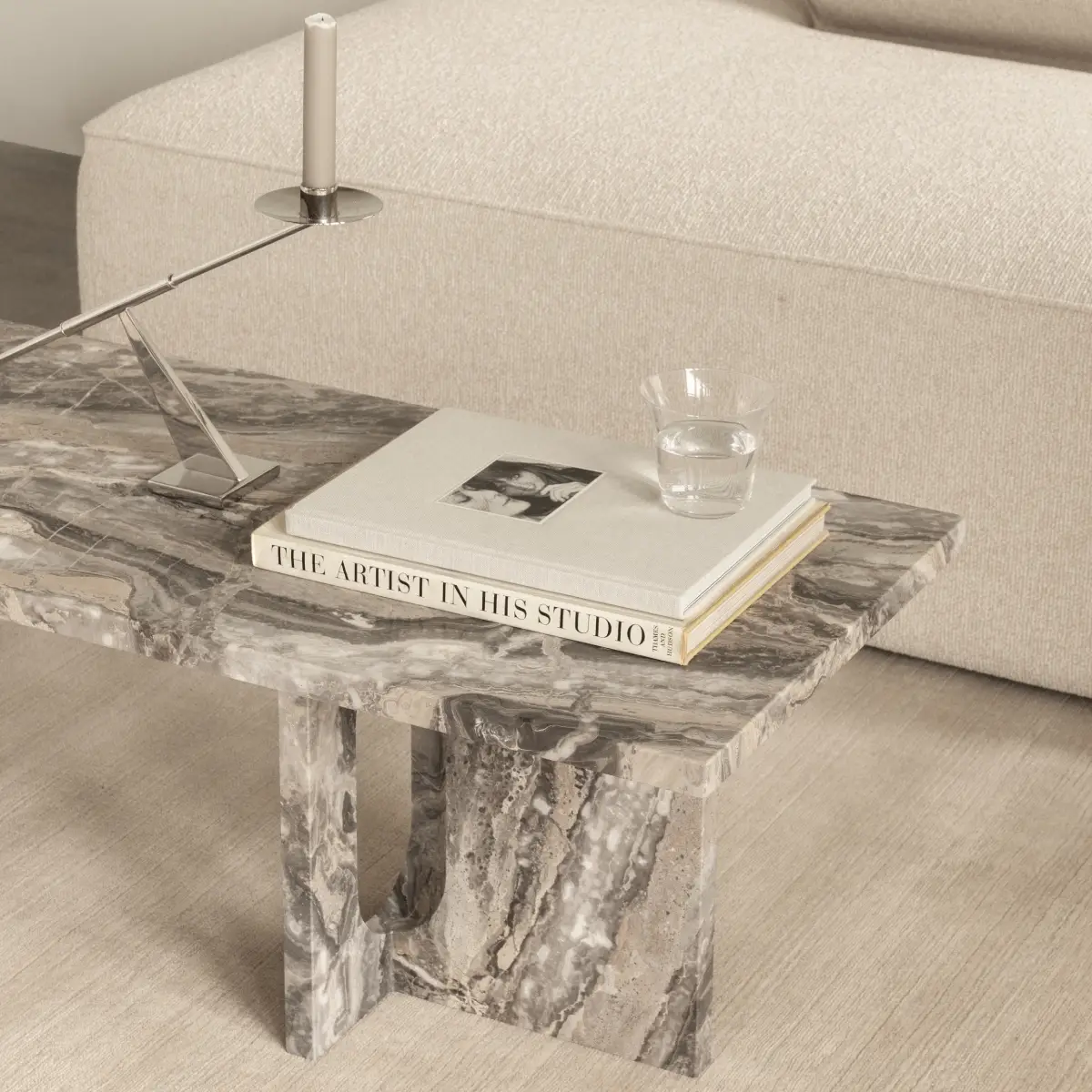Androgyne Coffee table marble Grey Galaxy