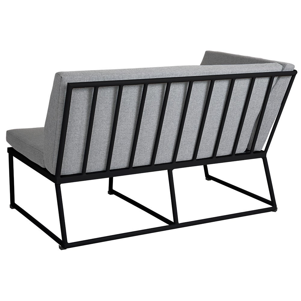 Vence end right black/pearl grey