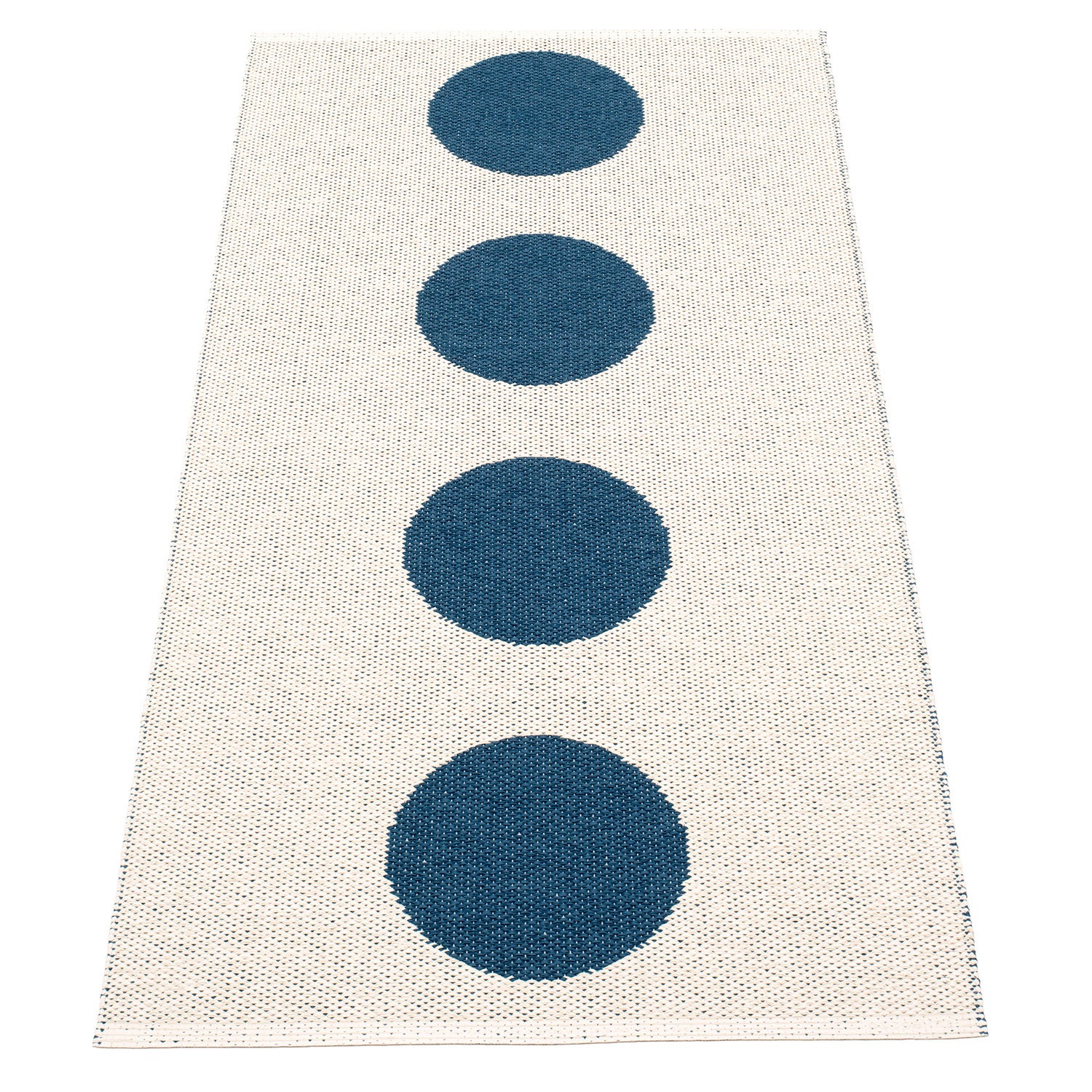 Vera Carpet 70x150 cm ocean blue / vanilla