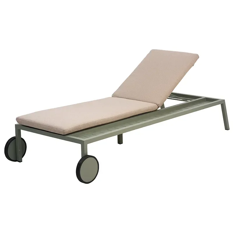 Samvaro sun lounger  Dusty green / Teddy beige
