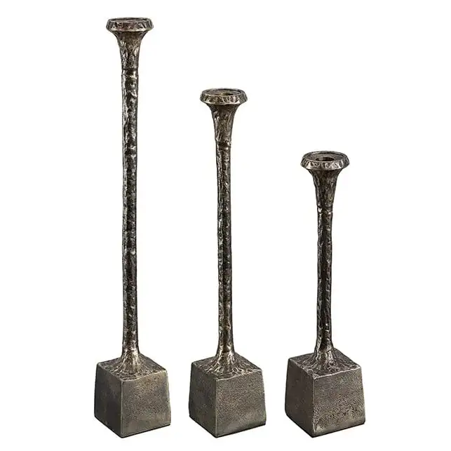 Candela candlestick 3-set antique brass