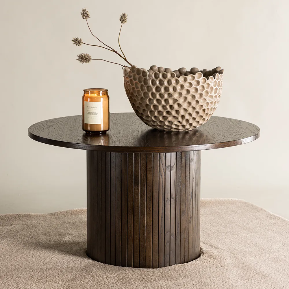 Bianca coffee table Ø80 Mocha