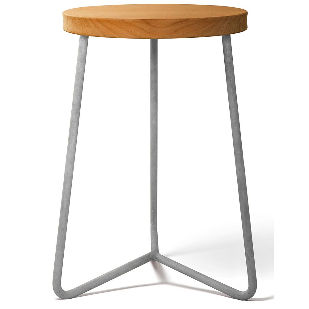 Pallet V1 45 Untreated Teak / Hot dip galvanised Frame