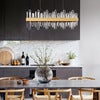 Triumph bar Ceiling lamp L80cm brass/clear