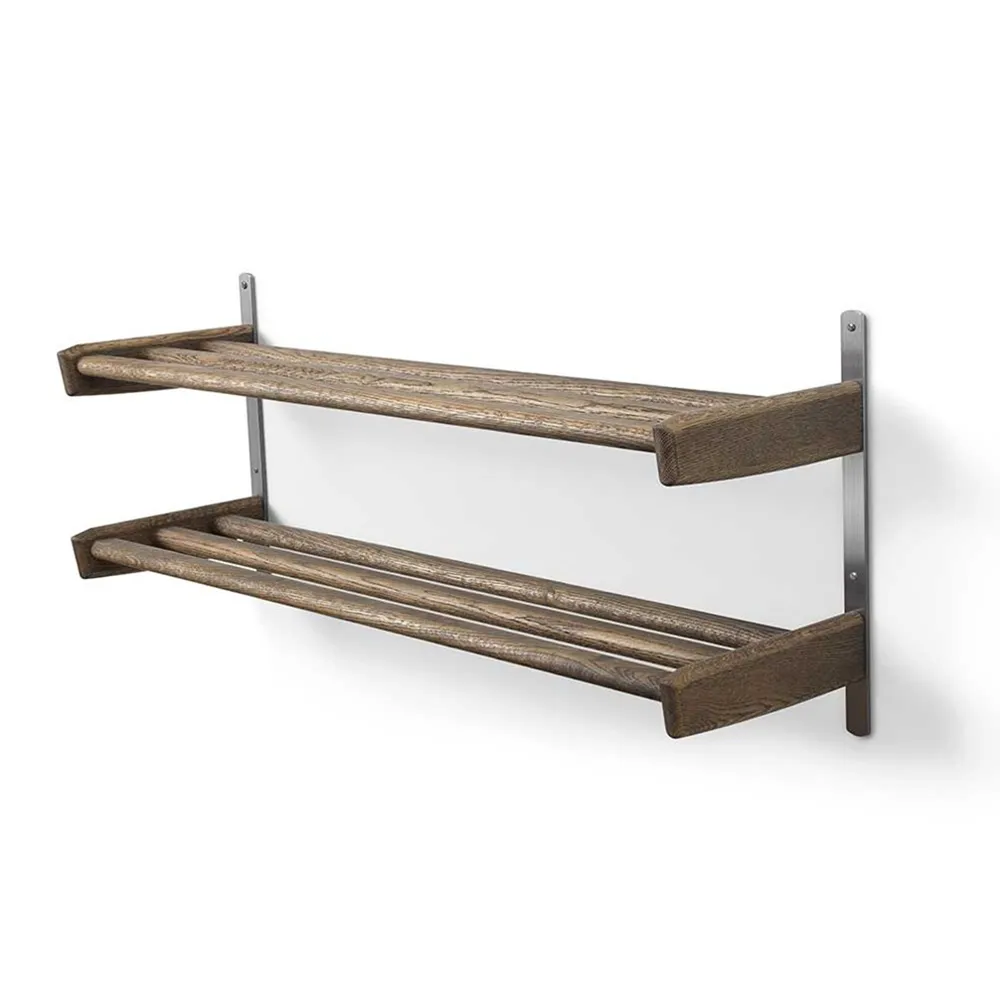 Meja Shoe rack 90 cm 2 shelves Smoked Oak