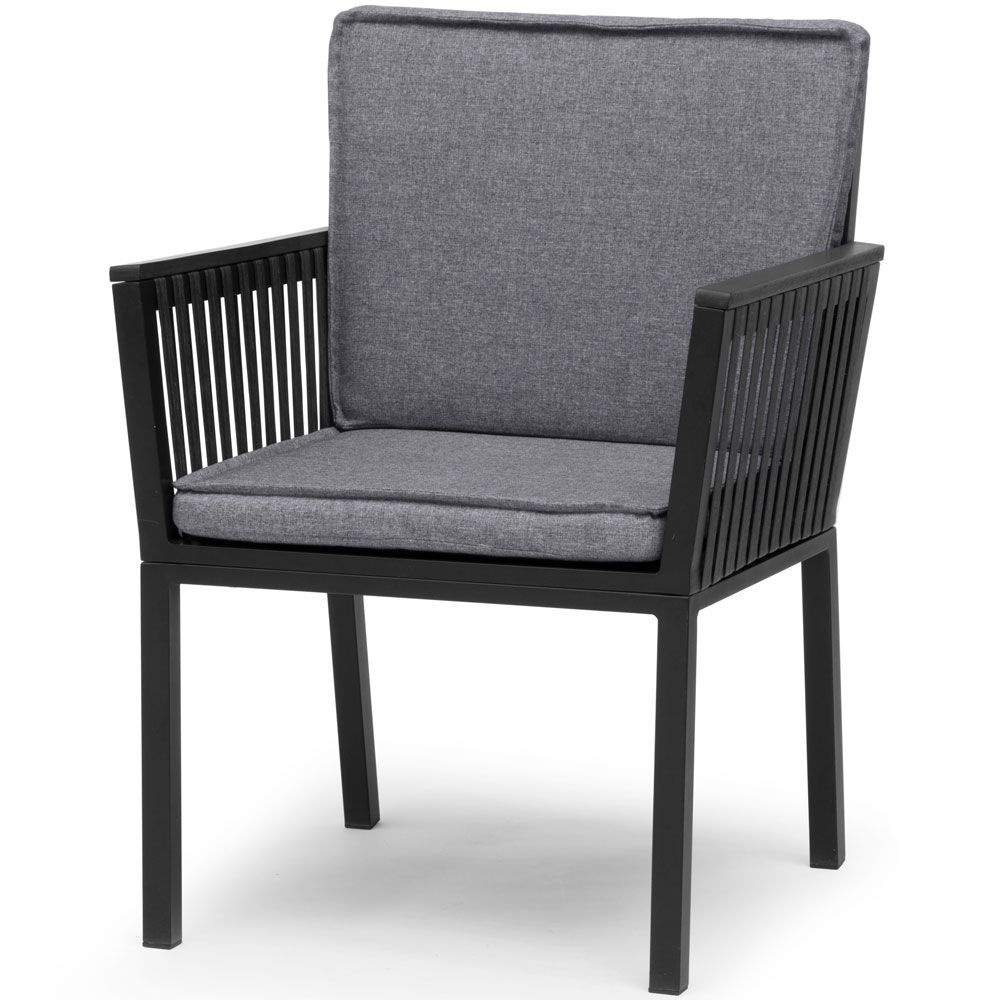 Jet set cushioned dining chair 