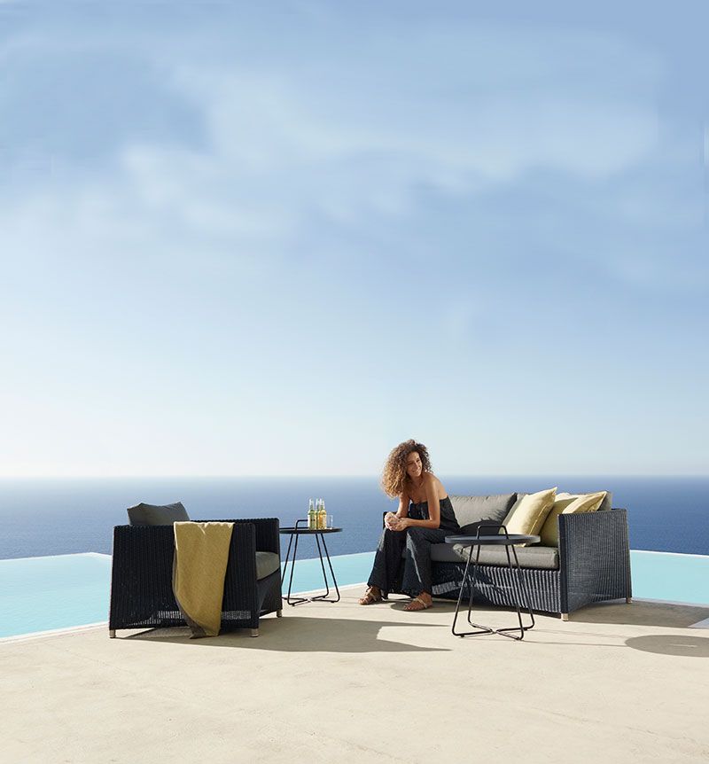 Diamond 2-seater sofa Graphite