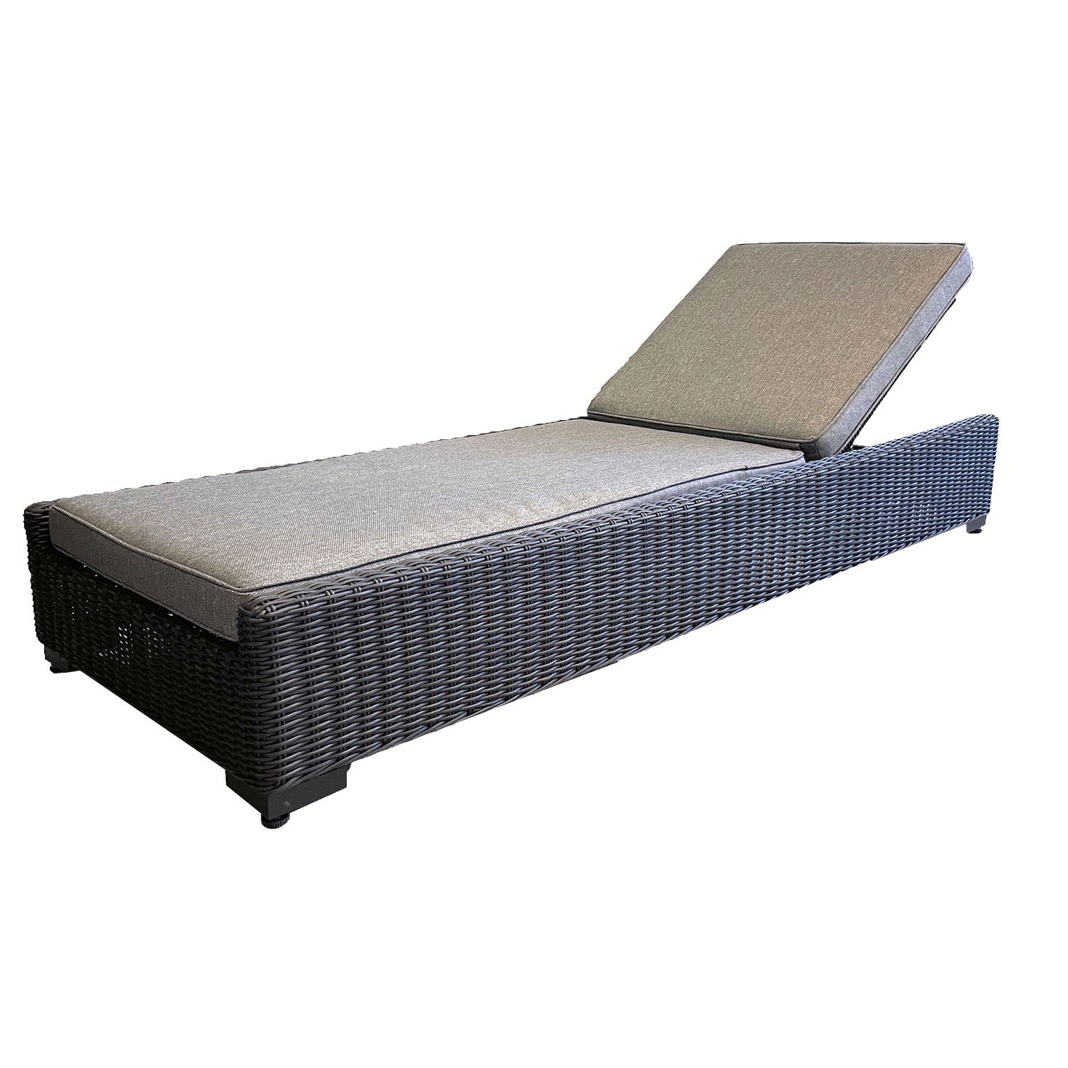 Ninja rest bed black synthetic rattan