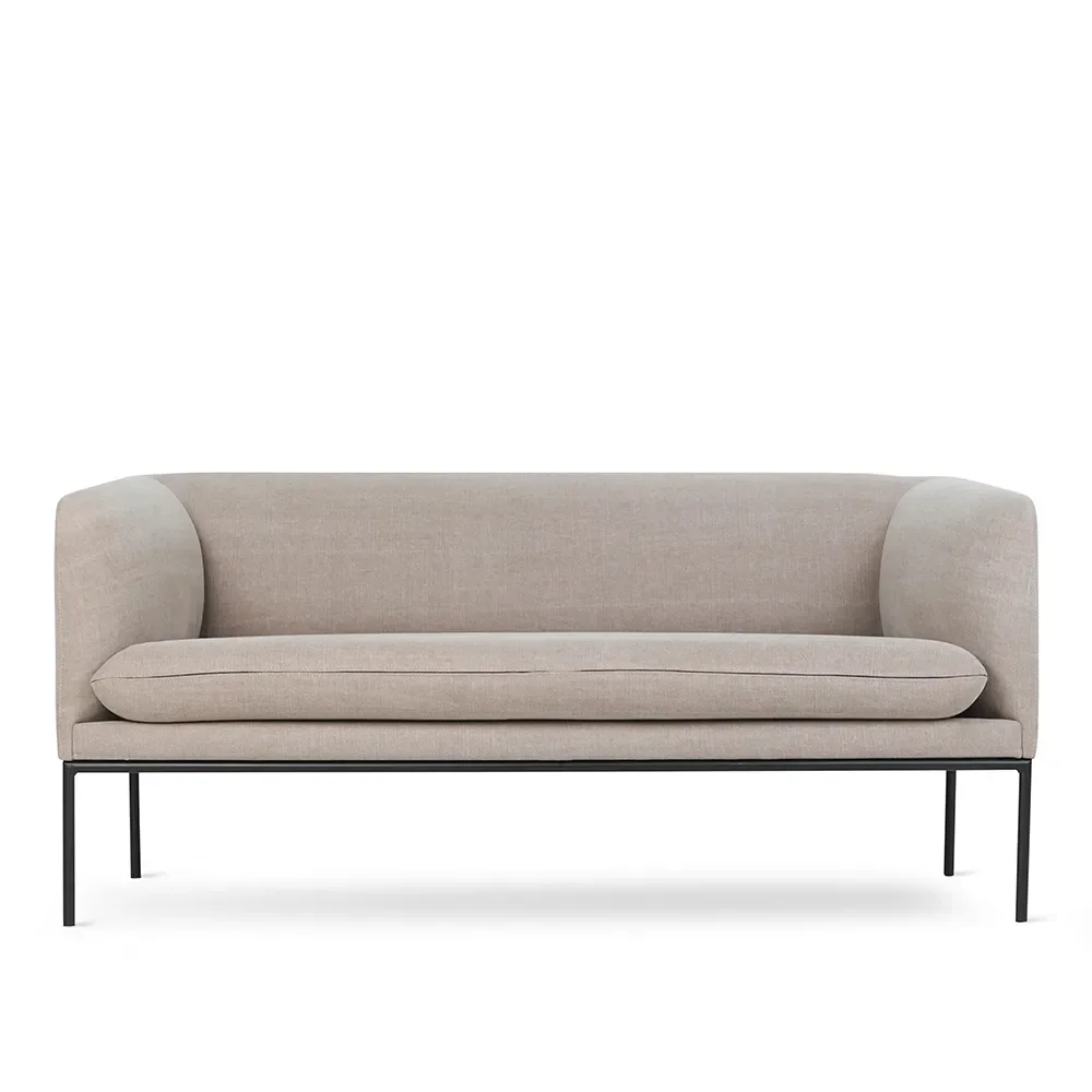 Sofa 2-Seater Turn Cotton Linen Natural