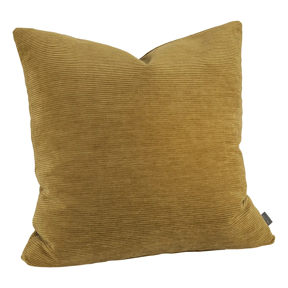 Soft Cord saffron cushion cover 50x50 cm