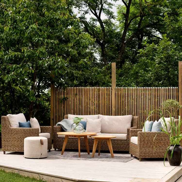 Sandkorn sofa natural rattan