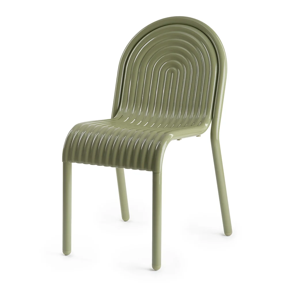Groove Side Chair Moss