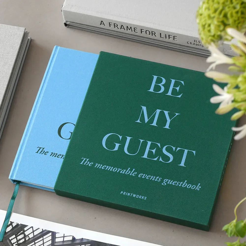 Guest Book - Green/Blue
