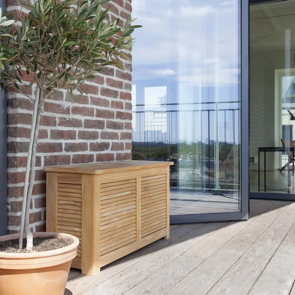 Classic storage bench teak
