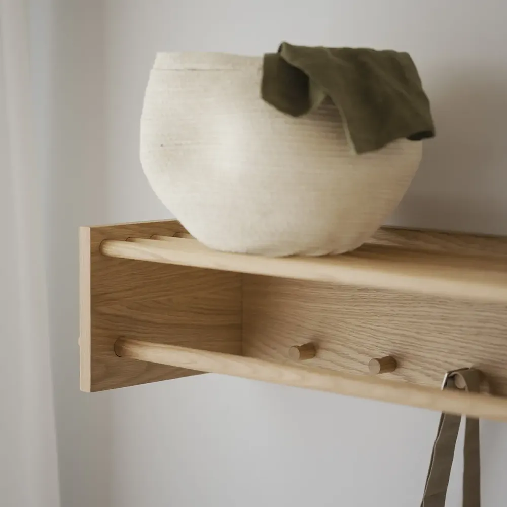 Hillmond hat rack 80x28 cm oak