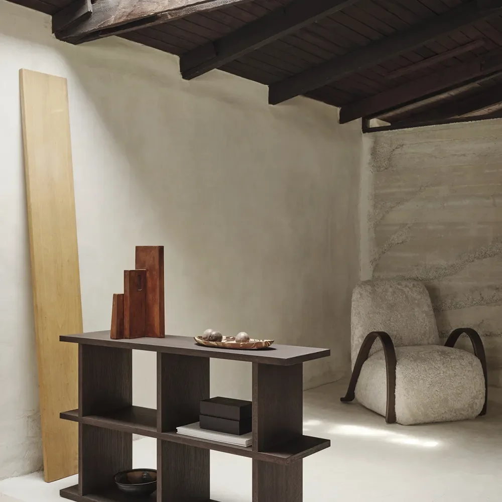 Buur Lounge Chair Sheepskin - Dark St./Moonlight