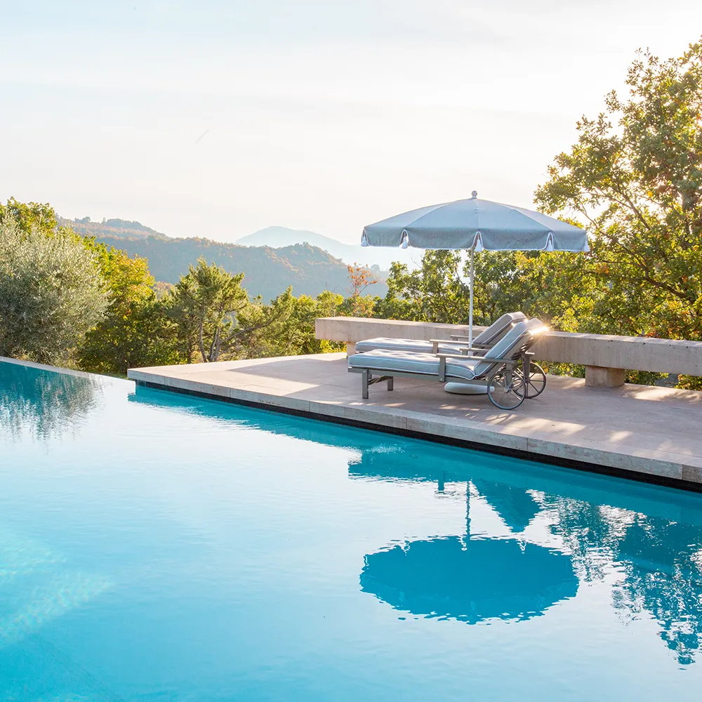 Sunbed Grey Aluminium