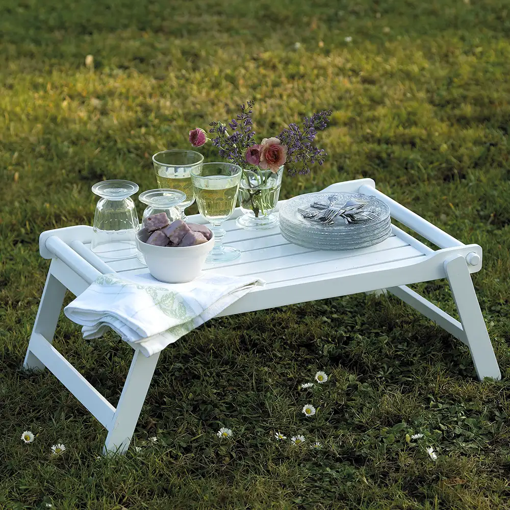 Classic Bed Tray White