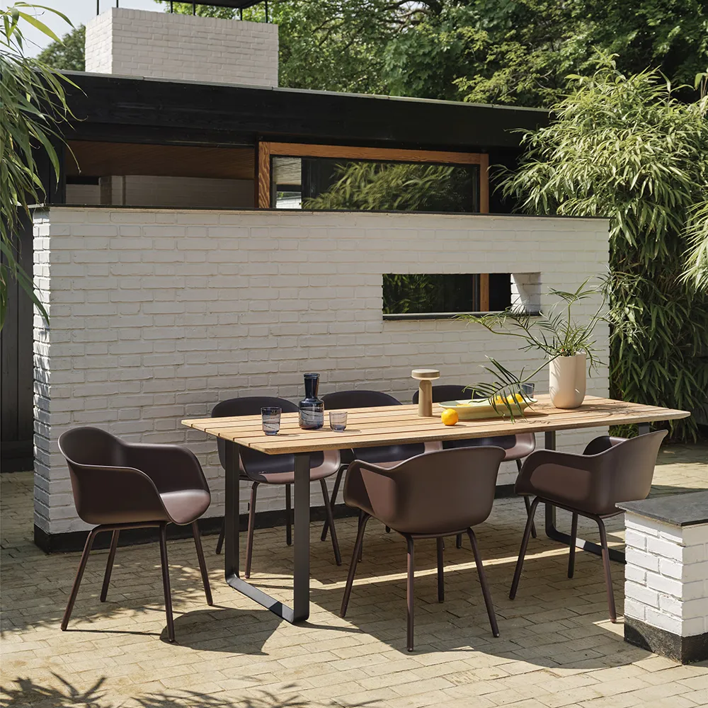 Fiber Outdoor Armchair Anthracite Black 