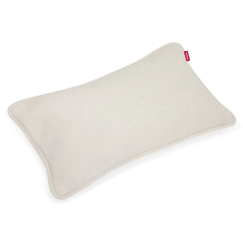 recycled puff pillow boucle creme