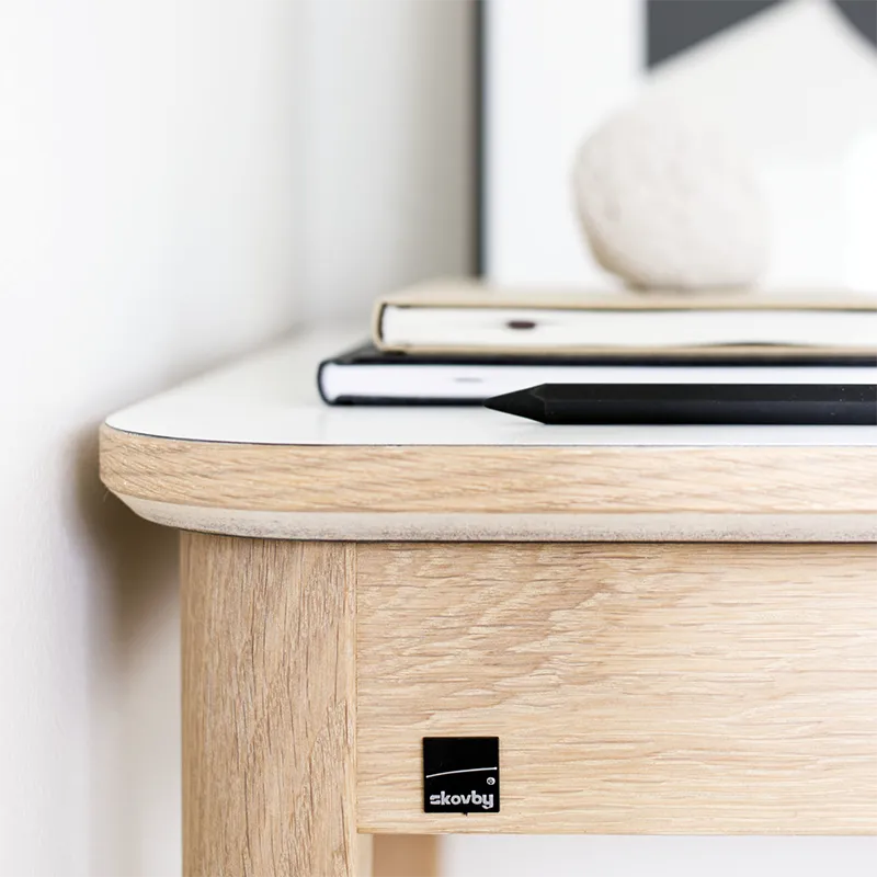 Sm131 Desk Oak Solid White Oil 115X55X74cm