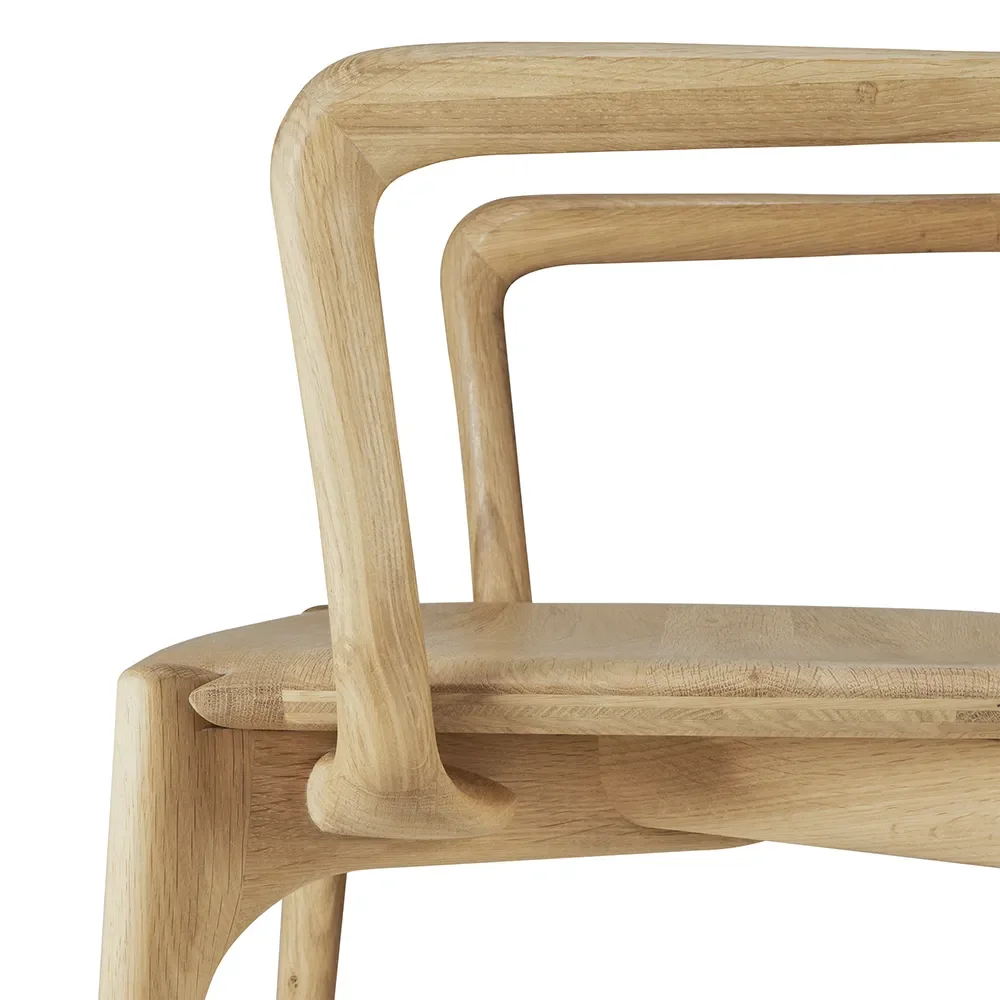 PI Dining chair with armrest Oak