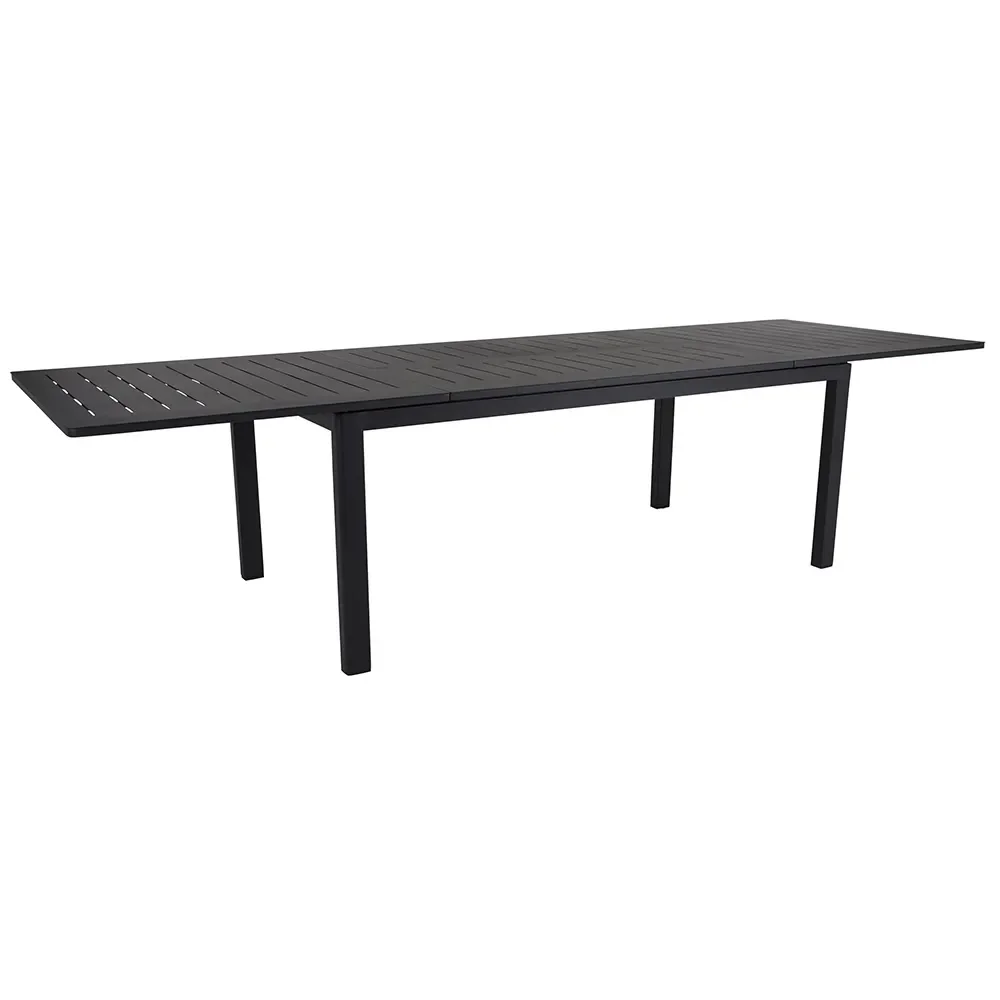 Lomma dining table 100x194-312 cm black