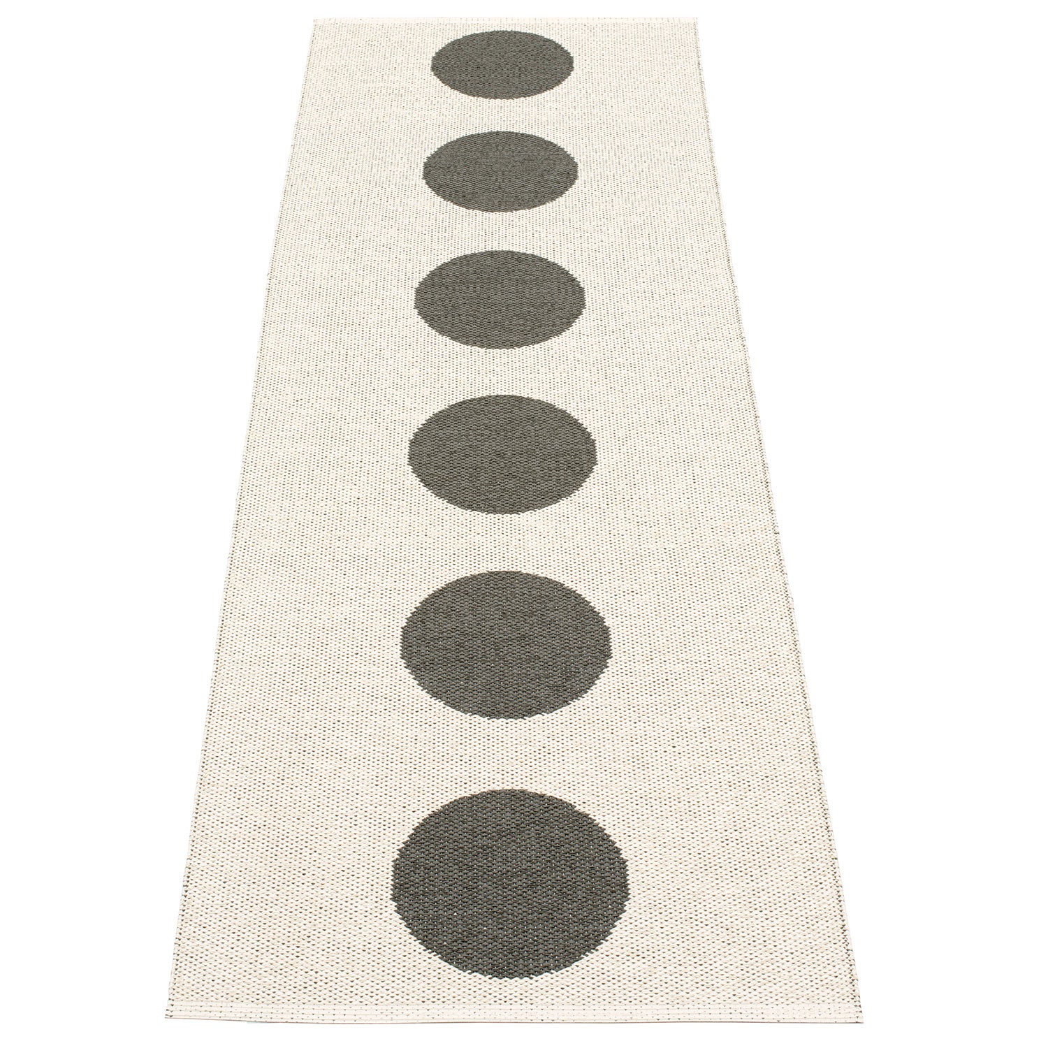 Vera Carpet 70x225 cm charcoal / vanilla