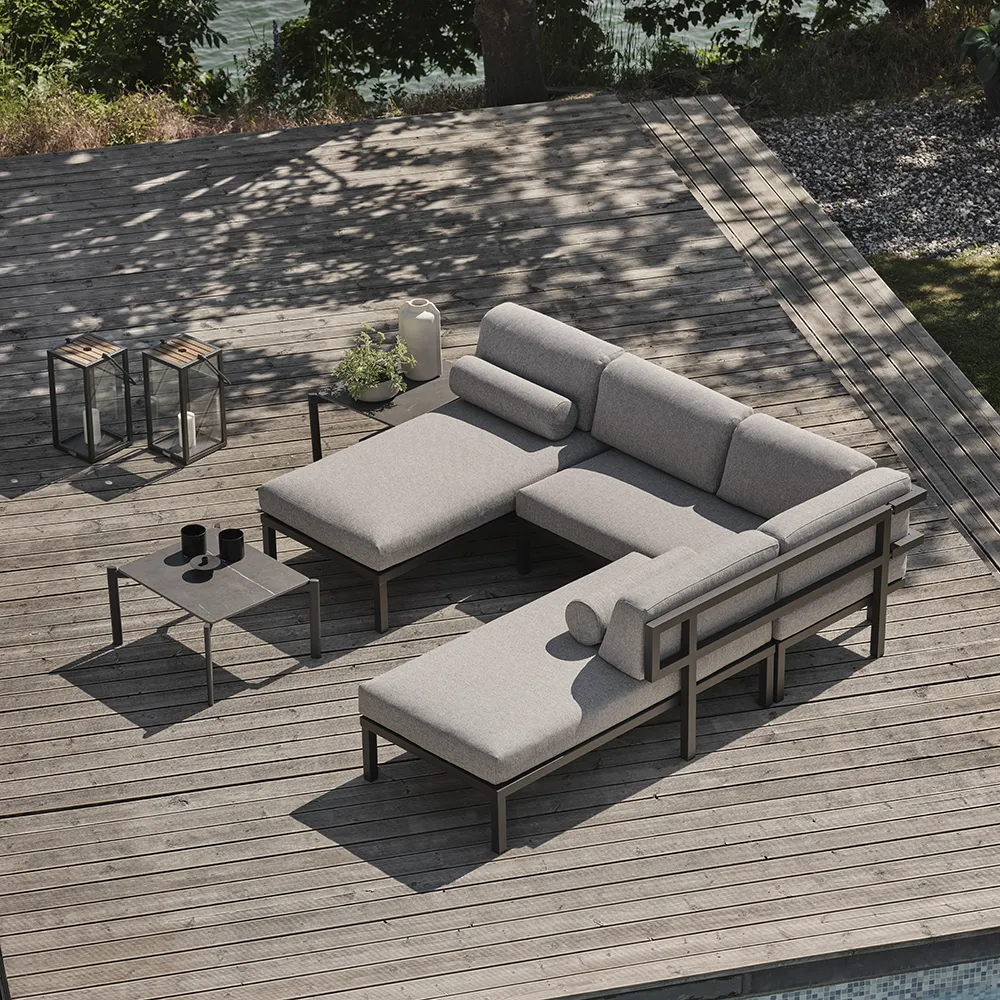 Gonesse sofa group anthracite/grey