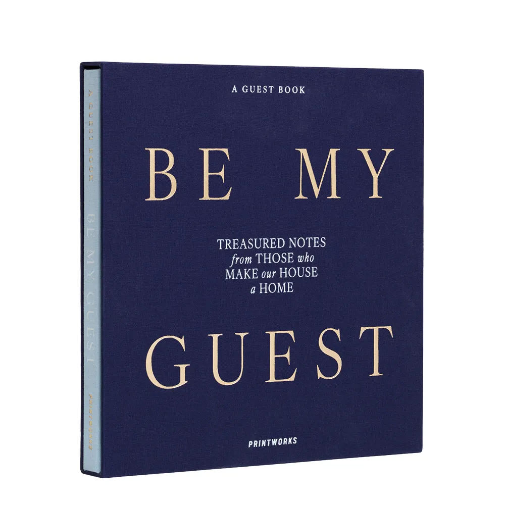 Guest Book Blue Be My Guest