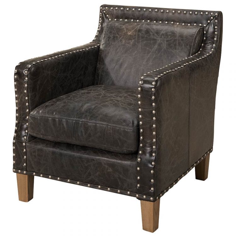 Nizam Armchair Leather Fudge