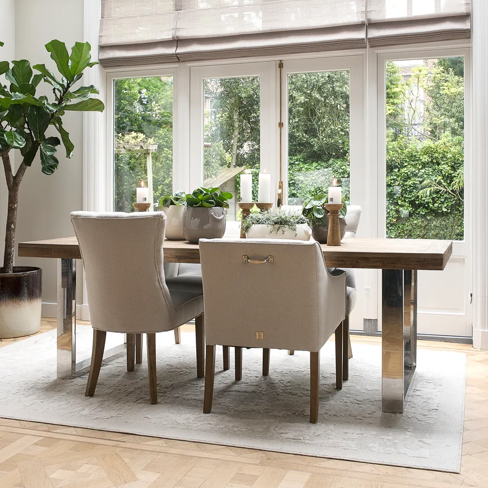 Savile Row Dining Armchair flanders flax