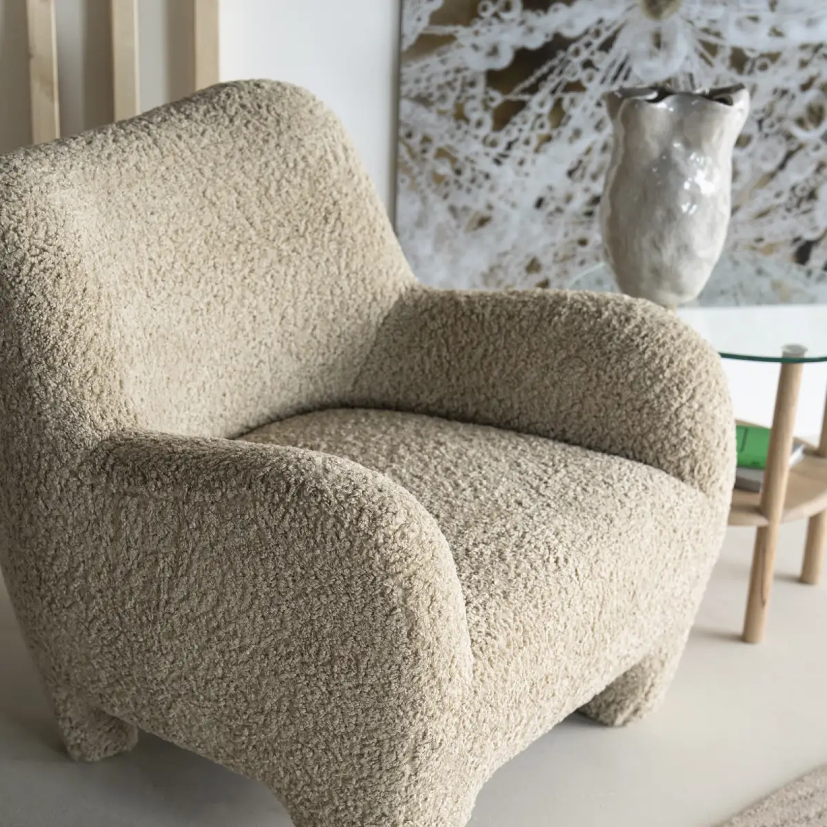 Shaun Armchair - taupe Sheep