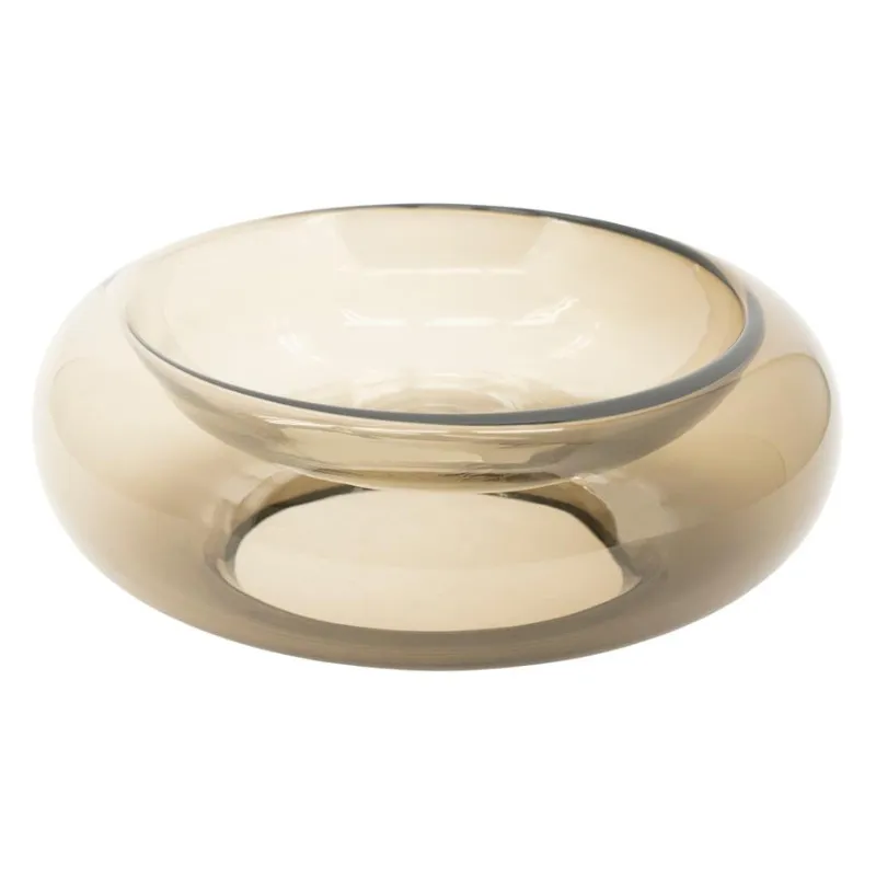 Sei Bowl 26x26x10 cm Glass Brown