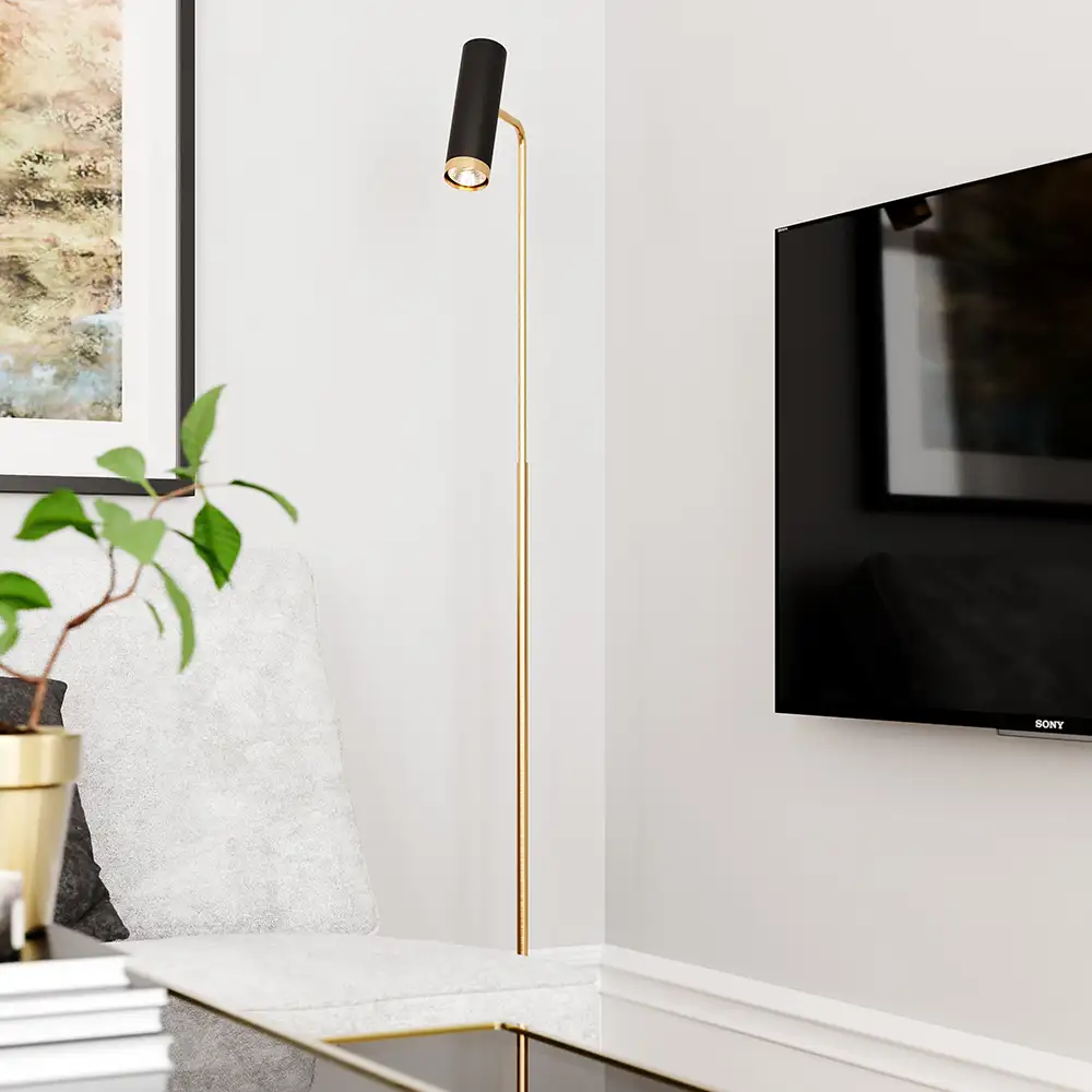 Puls floor lamp black