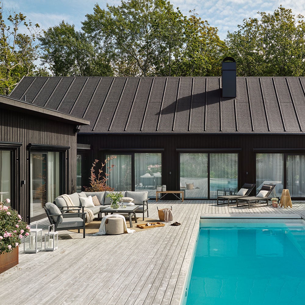 Samvaro corner piece anthracite/pearl grey